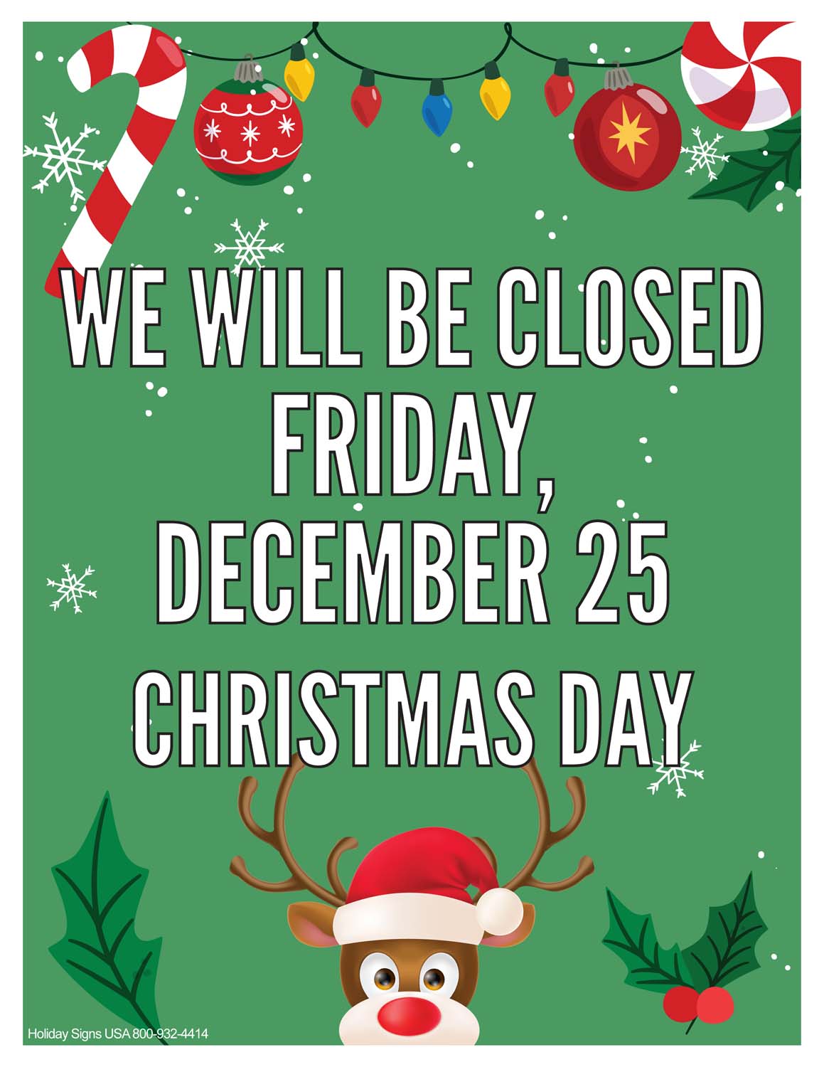 Holiday Signs USA Business Holiday Closing Signs